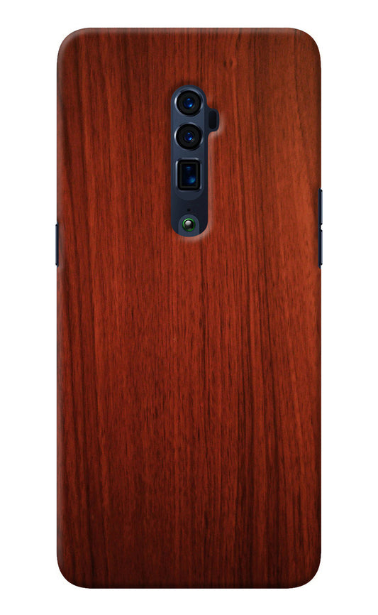 Wooden Plain Pattern Oppo Reno 10x Zoom Back Cover