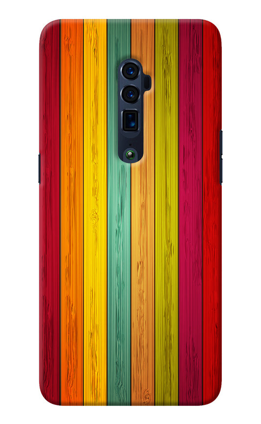 Multicolor Wooden Oppo Reno 10x Zoom Back Cover