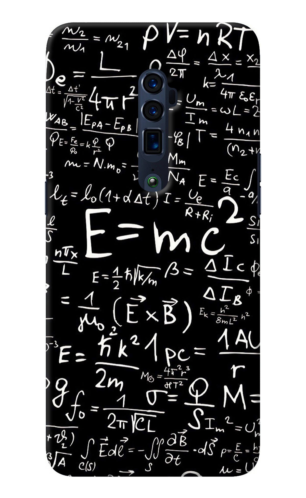 Physics Albert Einstein Formula Oppo Reno 10x Zoom Back Cover