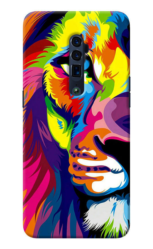 Lion Half Face Oppo Reno 10x Zoom Back Cover