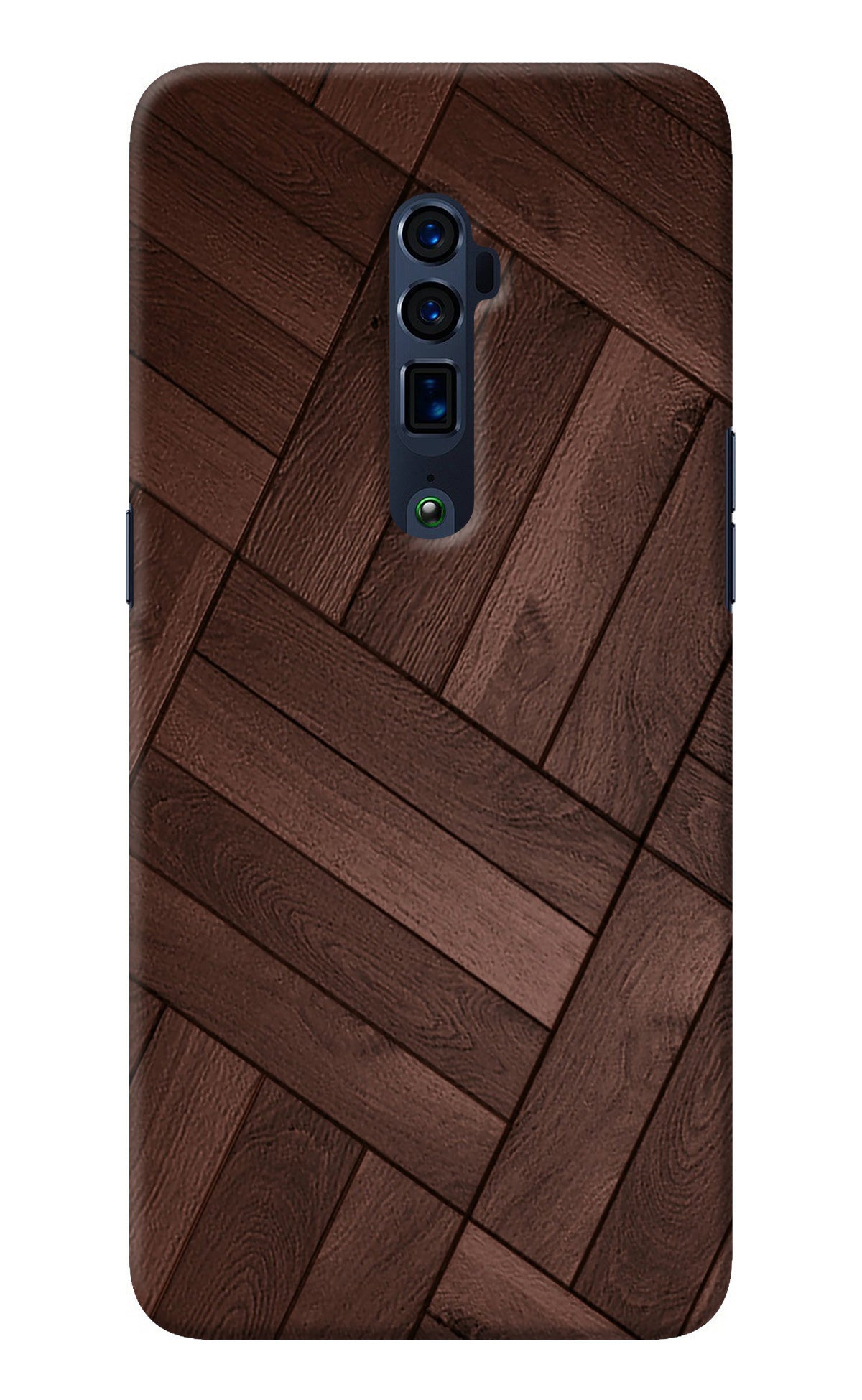 Wooden Texture Design Oppo Reno 10x Zoom Back Cover