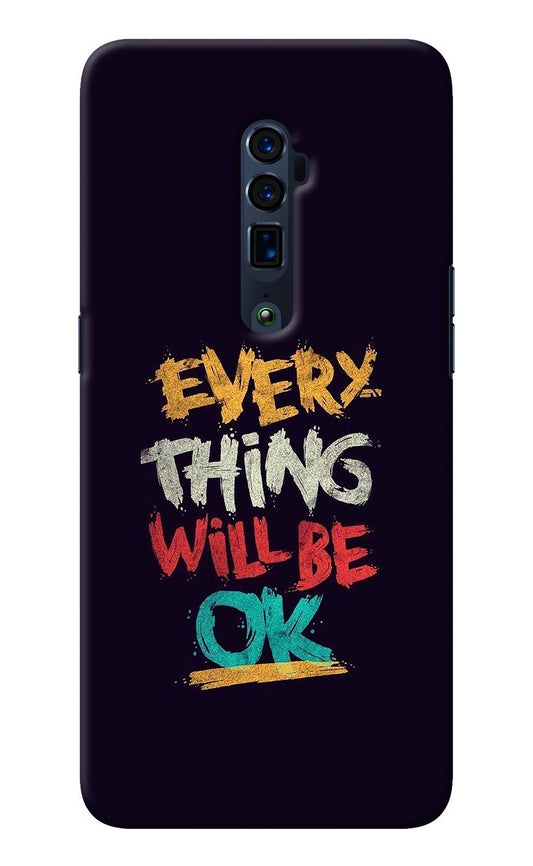 Everything Will Be Ok Oppo Reno 10x Zoom Back Cover