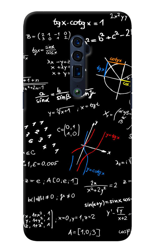 Mathematics Formula Oppo Reno 10x Zoom Back Cover