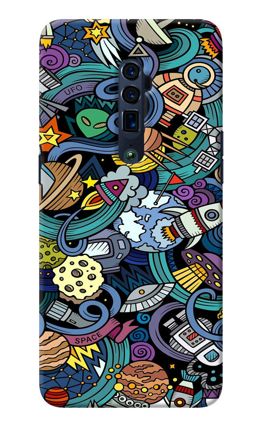 Space Abstract Oppo Reno 10x Zoom Back Cover