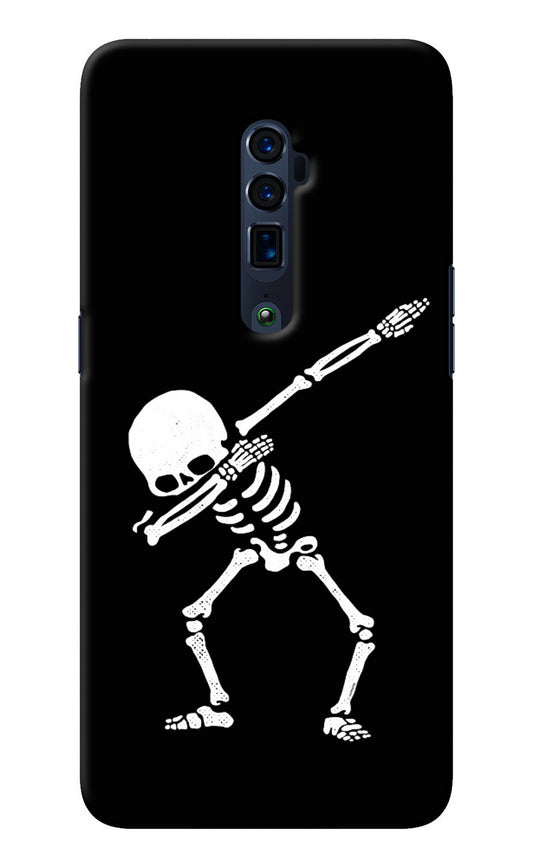 Dabbing Skeleton Art Oppo Reno 10x Zoom Back Cover