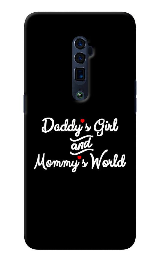 Daddy's Girl and Mommy's World Oppo Reno 10x Zoom Back Cover