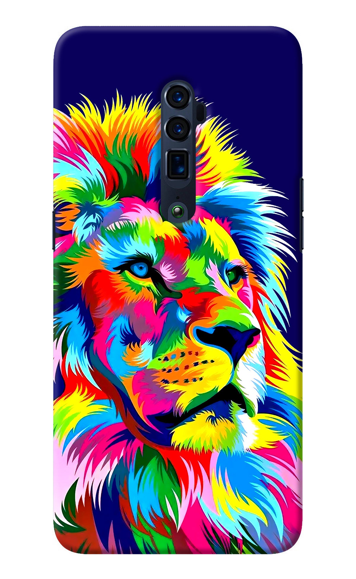 Vector Art Lion Oppo Reno 10x Zoom Back Cover