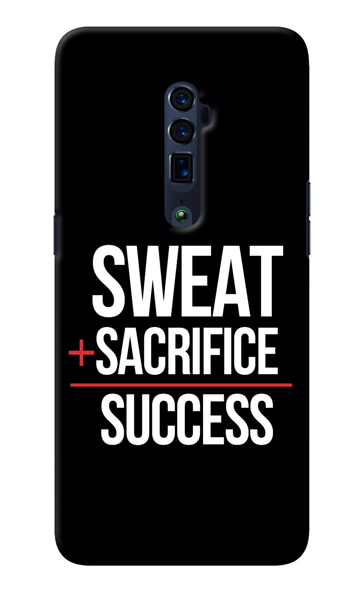 Sweat Sacrifice Success Oppo Reno 10x Zoom Back Cover