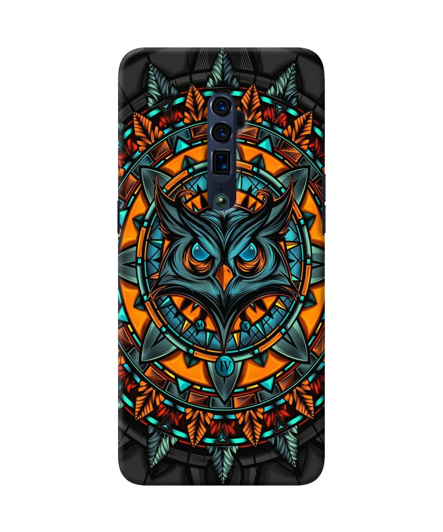 Angry Owl Art Oppo Reno 10x Zoom Back Cover