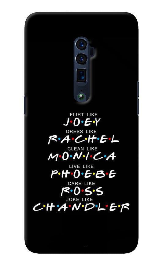 FRIENDS Character Oppo Reno 10x Zoom Back Cover