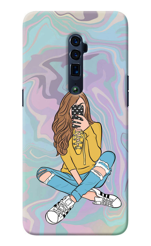 Selfie Girl Oppo Reno 10x Zoom Back Cover