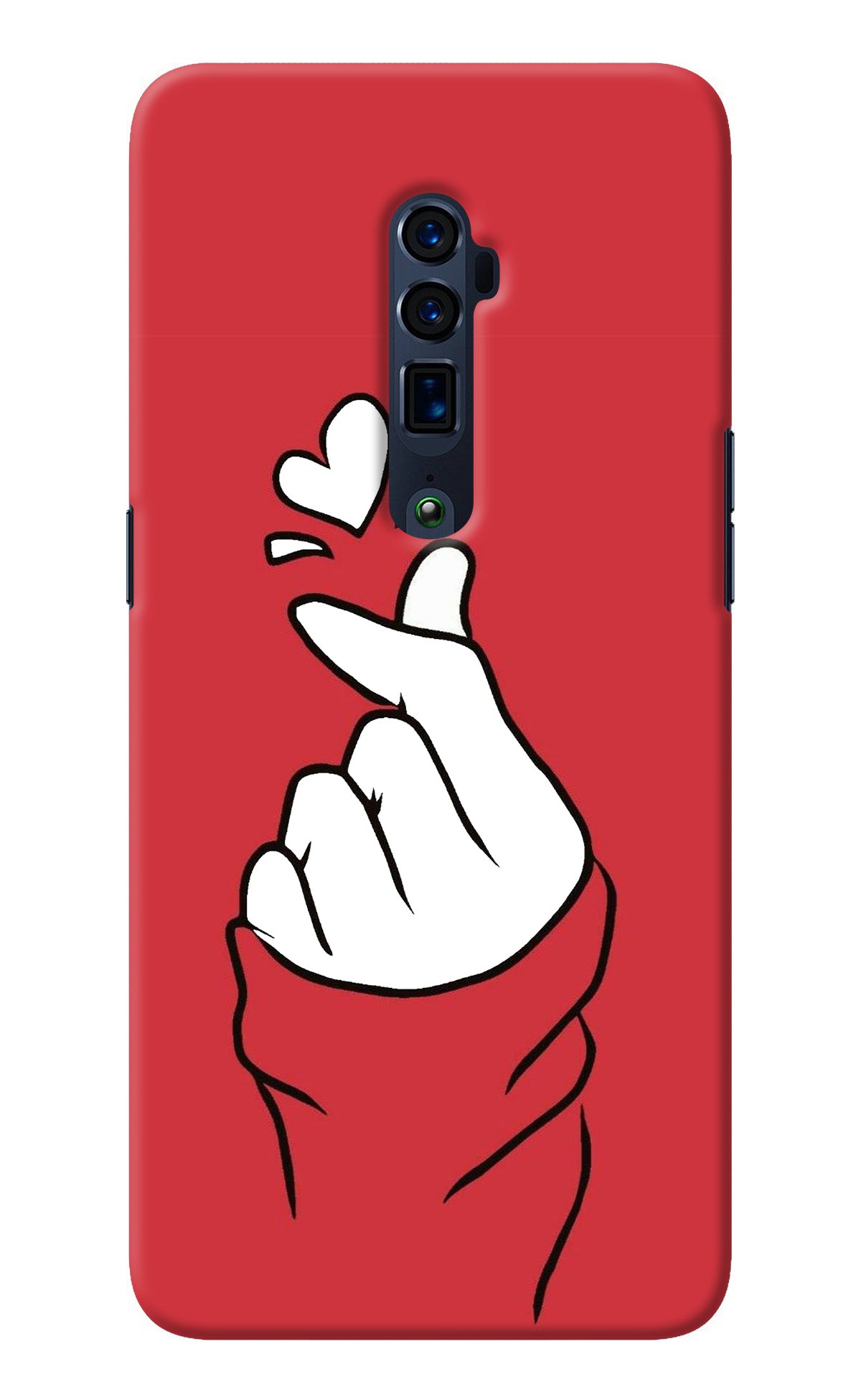 Korean Love Sign Oppo Reno 10x Zoom Back Cover