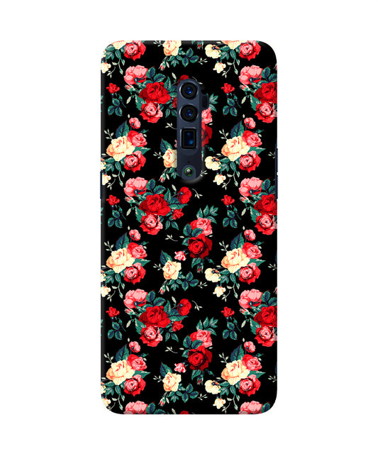 Rose Pattern Oppo Reno 10x Zoom Back Cover