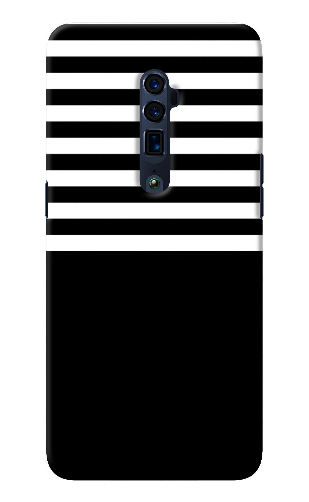 Black and White Print Oppo Reno 10x Zoom Back Cover