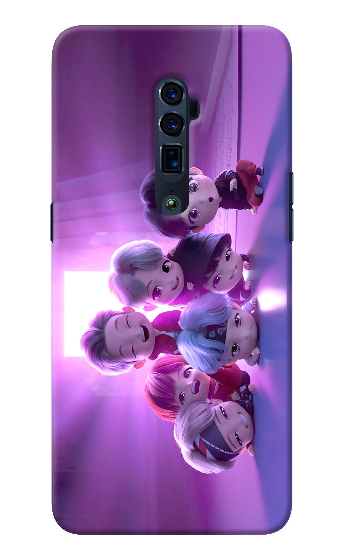 BTS Chibi Oppo Reno 10x Zoom Back Cover