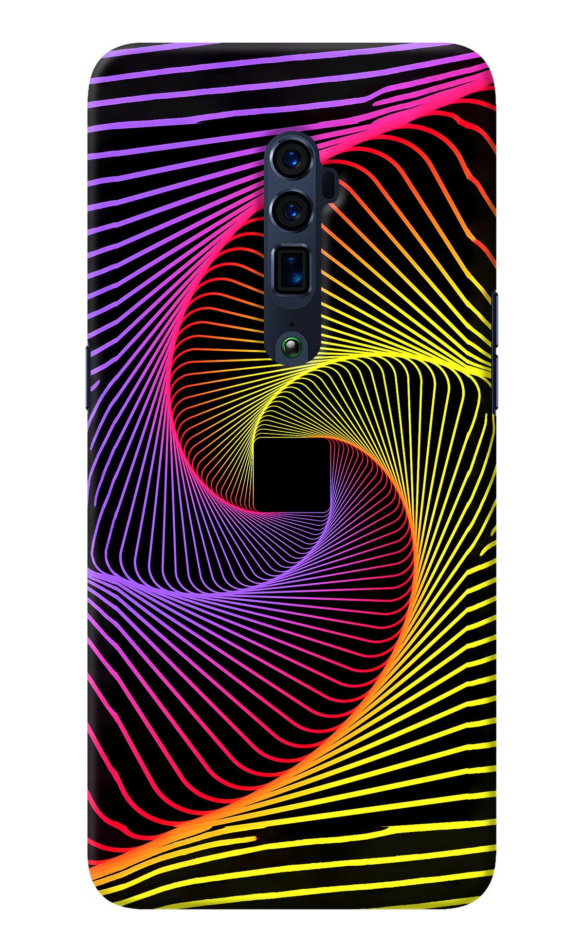 Colorful Strings Oppo Reno 10x Zoom Back Cover