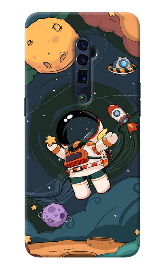 Cartoon Astronaut Oppo Reno 10x Zoom Back Cover