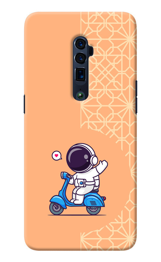 Cute Astronaut Riding Oppo Reno 10x Zoom Back Cover