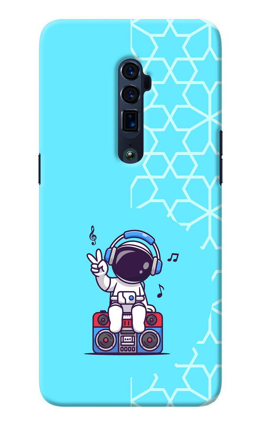 Cute Astronaut Chilling Oppo Reno 10x Zoom Back Cover