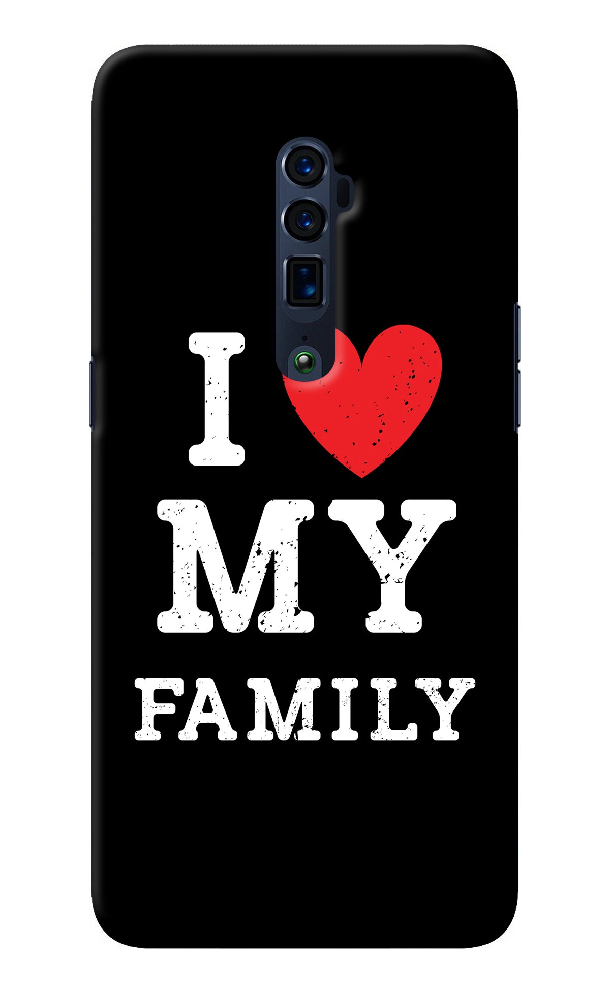 I Love My Family Oppo Reno 10x Zoom Back Cover