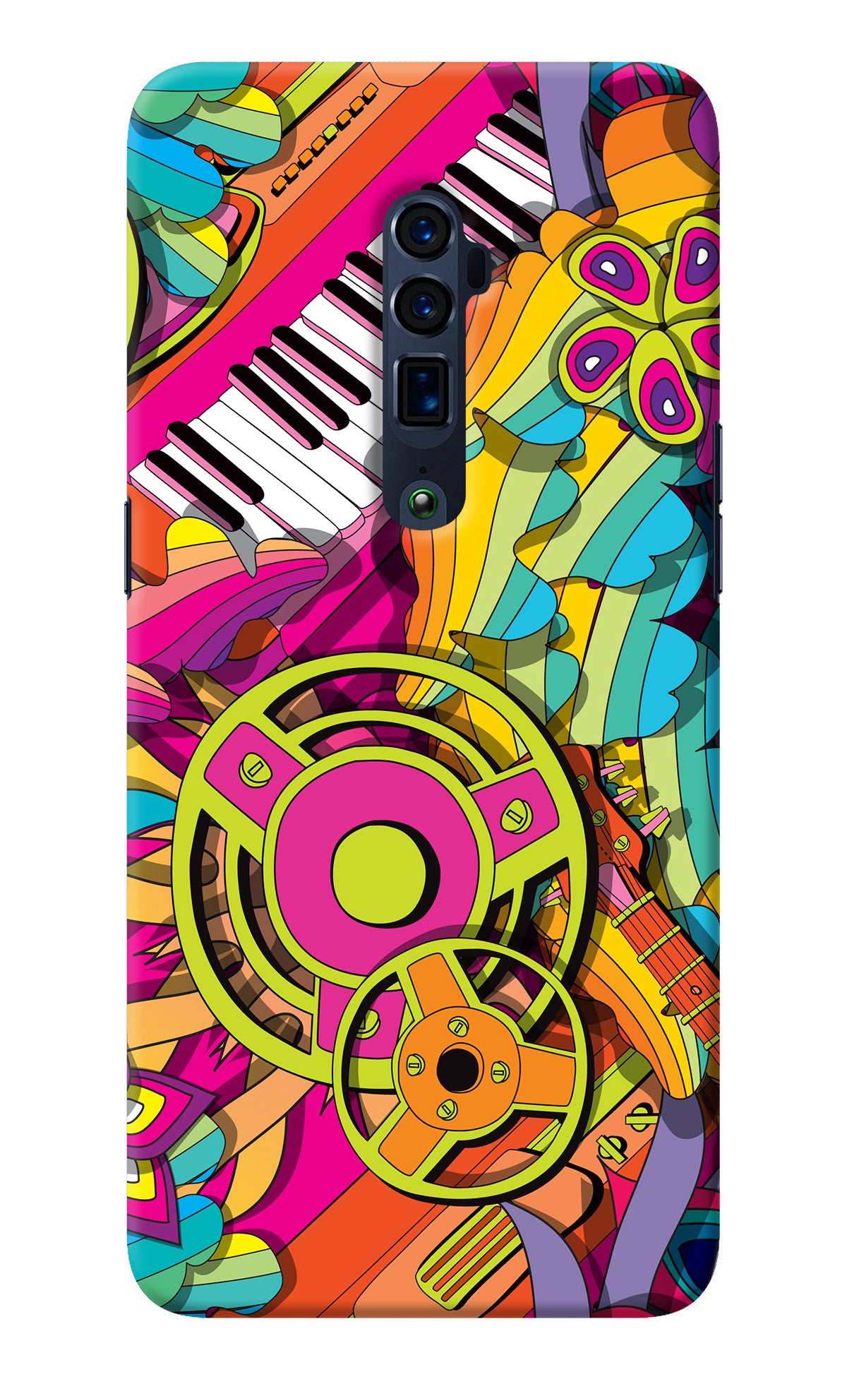 Music Doodle Oppo Reno 10x Zoom Back Cover