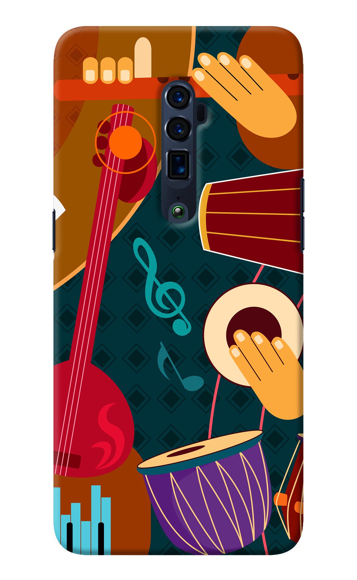 Music Instrument Oppo Reno 10x Zoom Back Cover