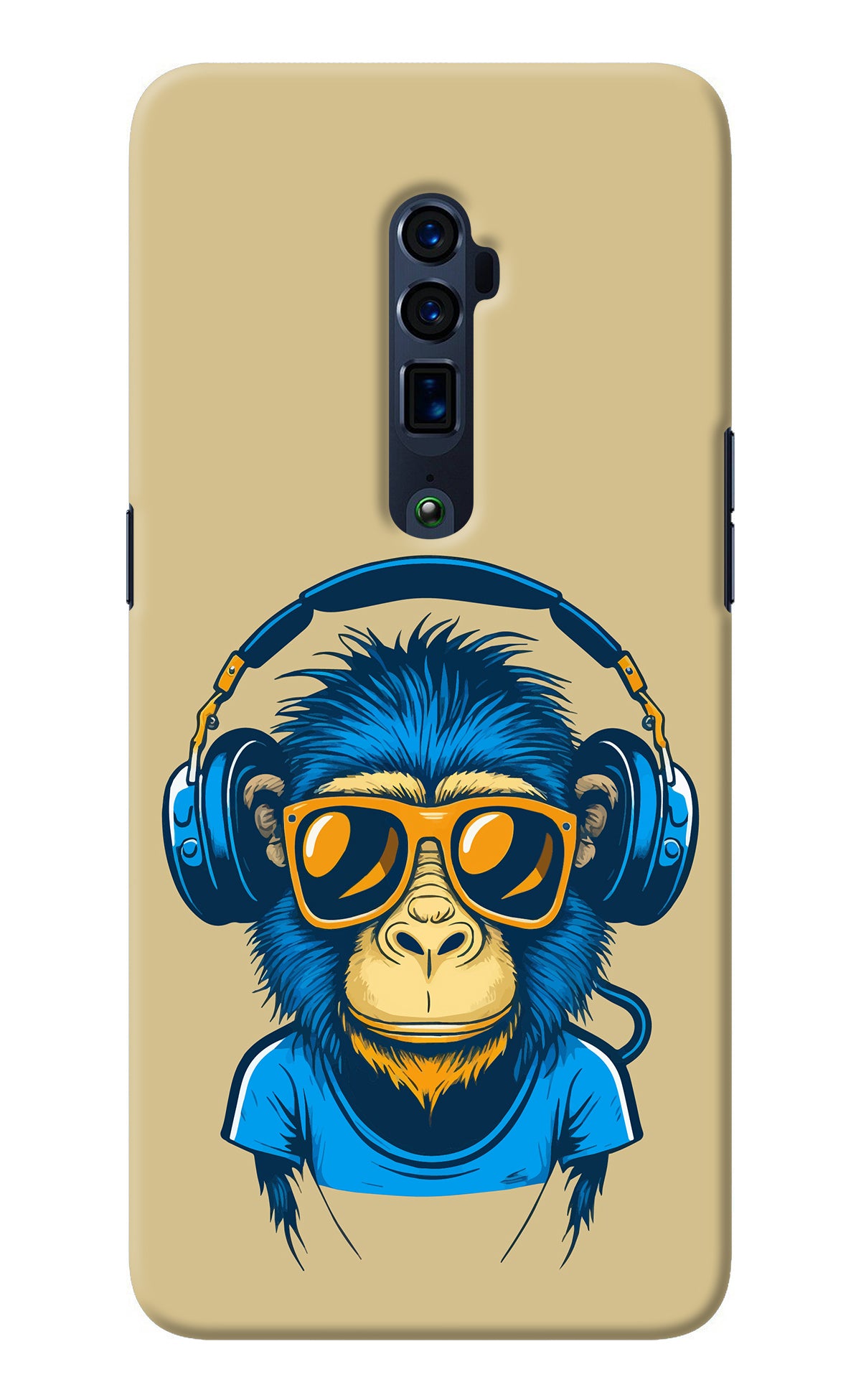 Monkey Headphone Oppo Reno 10x Zoom Back Cover
