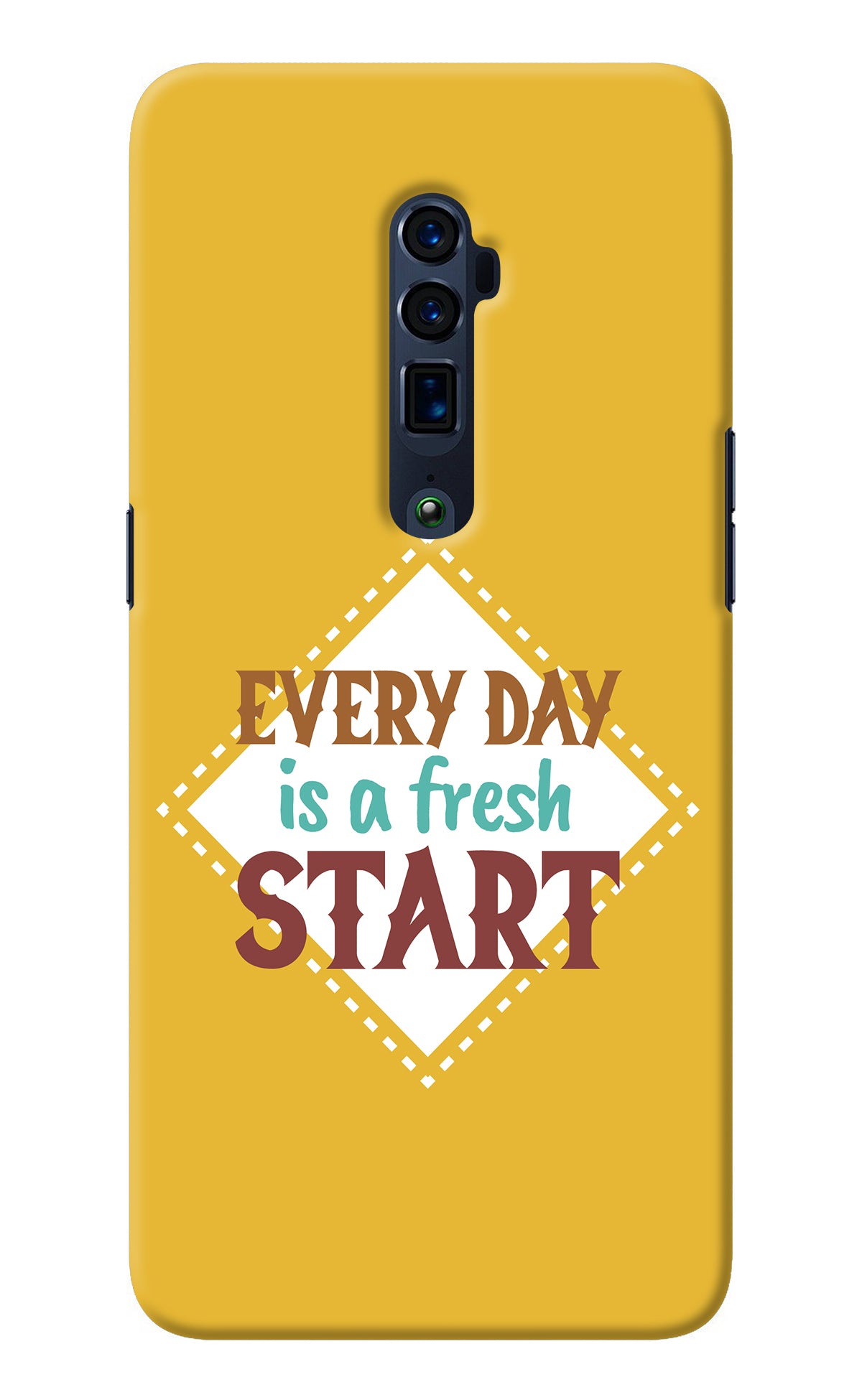 Every day is a Fresh Start Oppo Reno 10x Zoom Back Cover