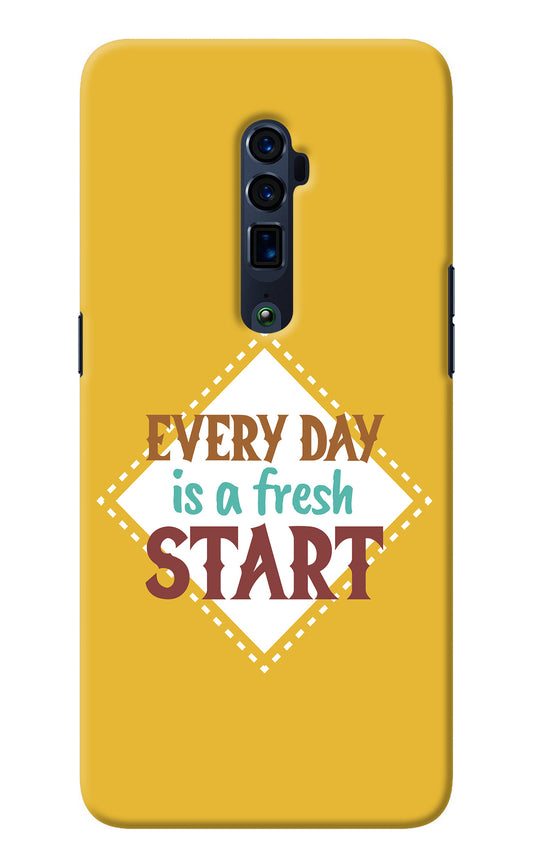 Every day is a Fresh Start Oppo Reno 10x Zoom Back Cover