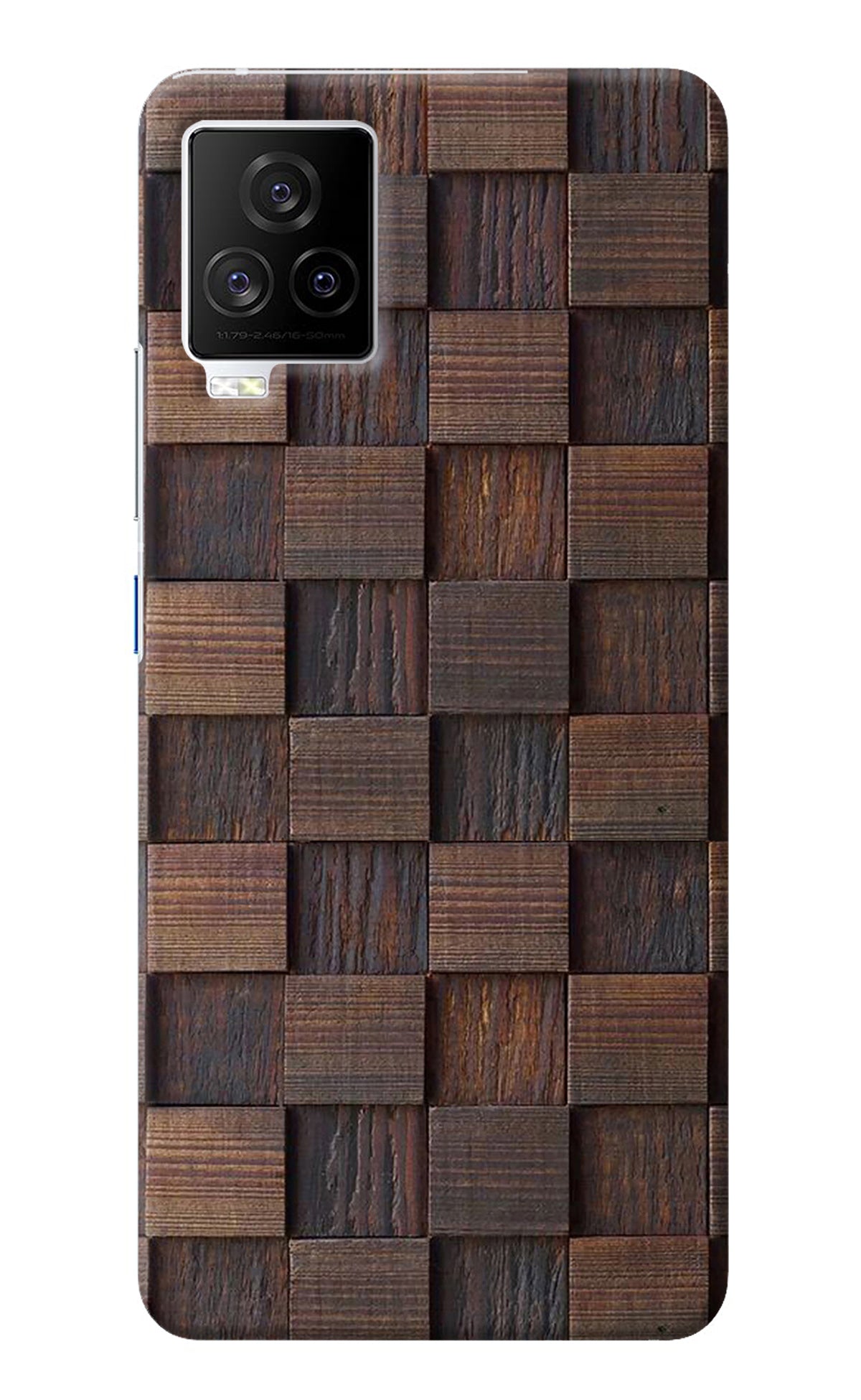 Wooden Cube Design iQOO 7 Legend 5G Back Cover