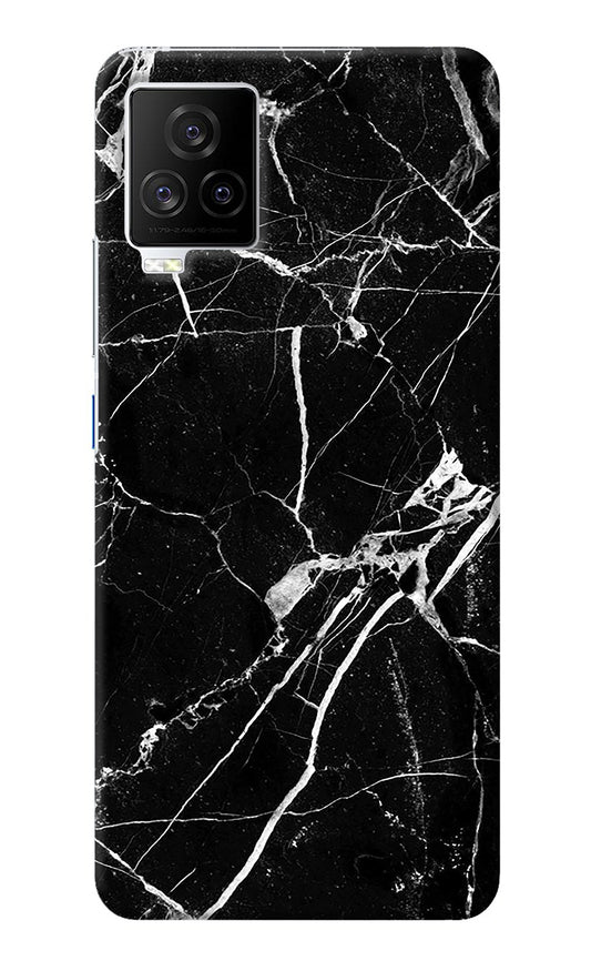 Black Marble Pattern iQOO 7 Legend 5G Back Cover