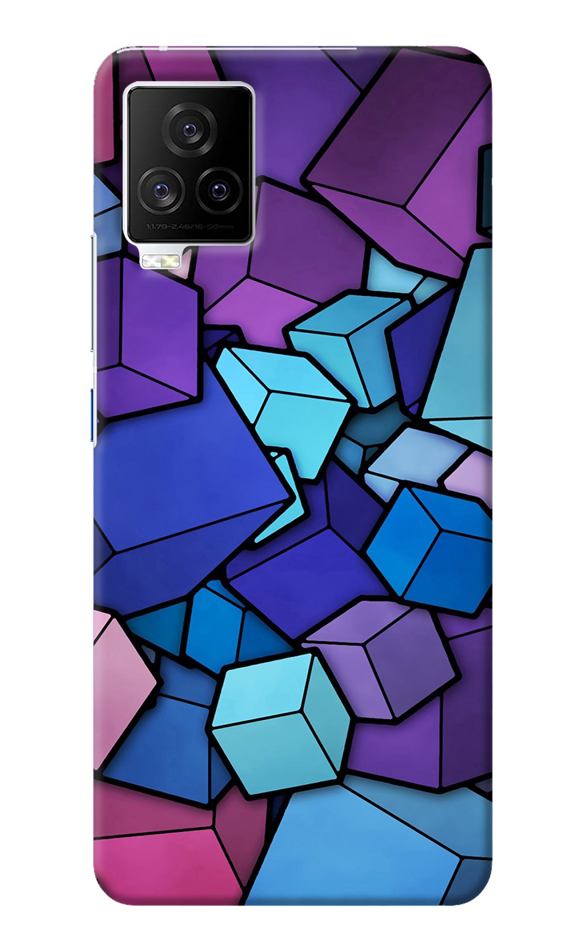 Cubic Abstract iQOO 7 Legend 5G Back Cover