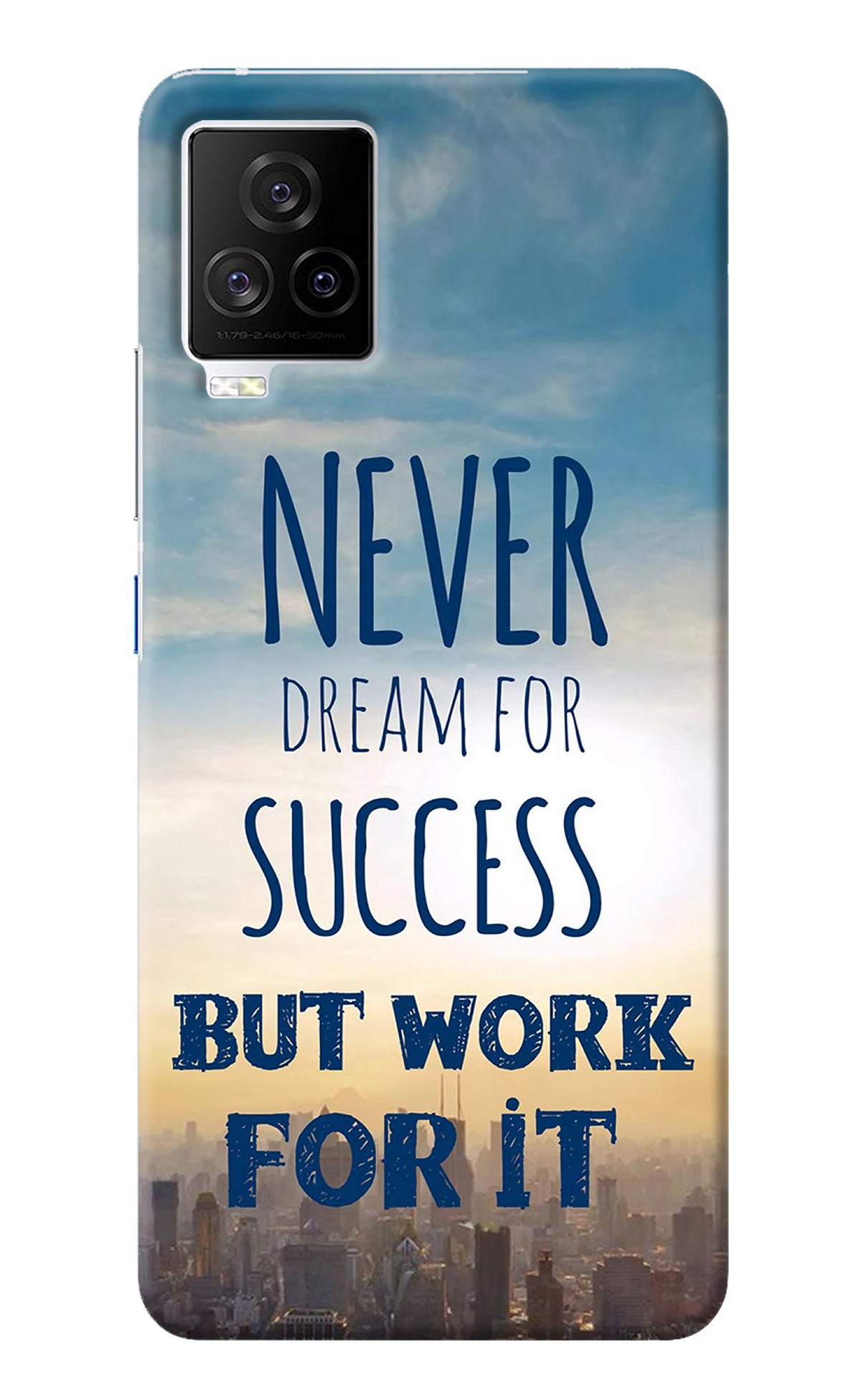 Never Dream For Success But Work For It iQOO 7 Legend 5G Back Cover