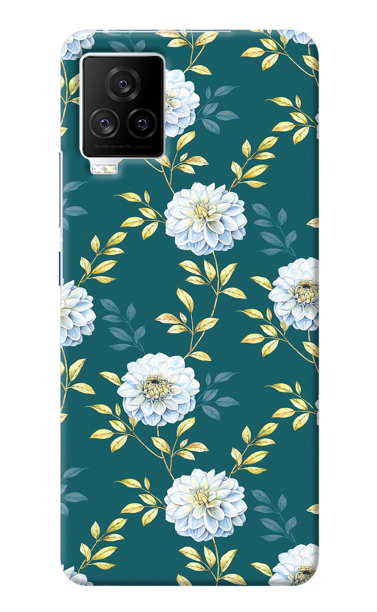 Flowers iQOO 7 Legend 5G Back Cover