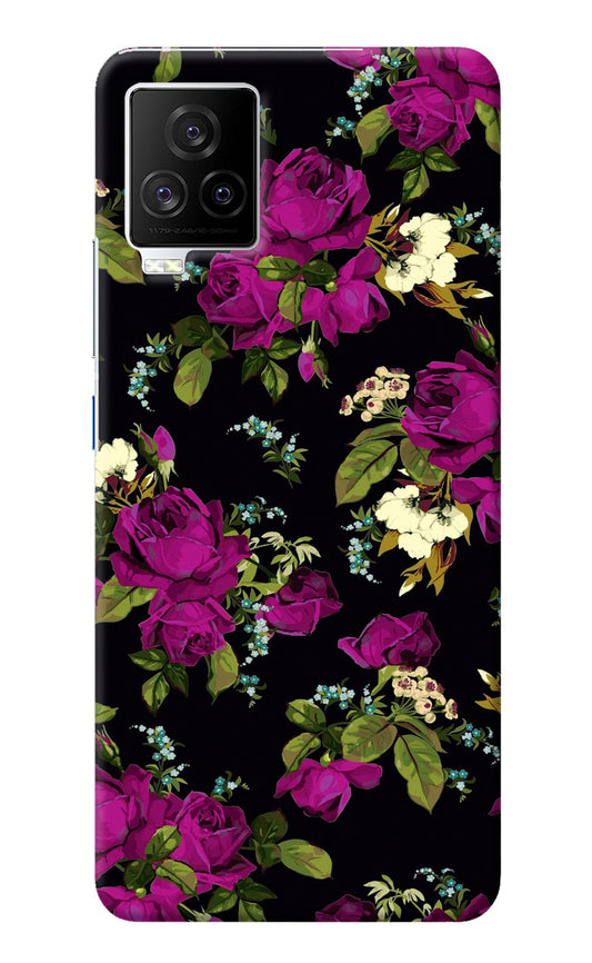 Flowers iQOO 7 Legend 5G Back Cover