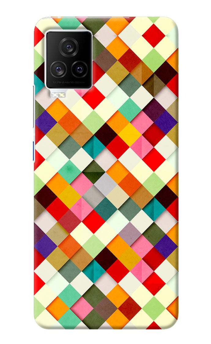 Geometric Abstract Colorful iQOO 7 Legend 5G Back Cover