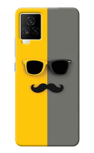 Sunglasses with Mustache iQOO 7 Legend 5G Back Cover
