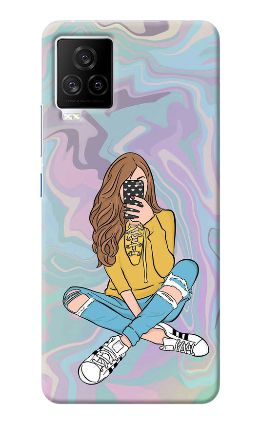 Selfie Girl iQOO 7 Legend 5G Back Cover