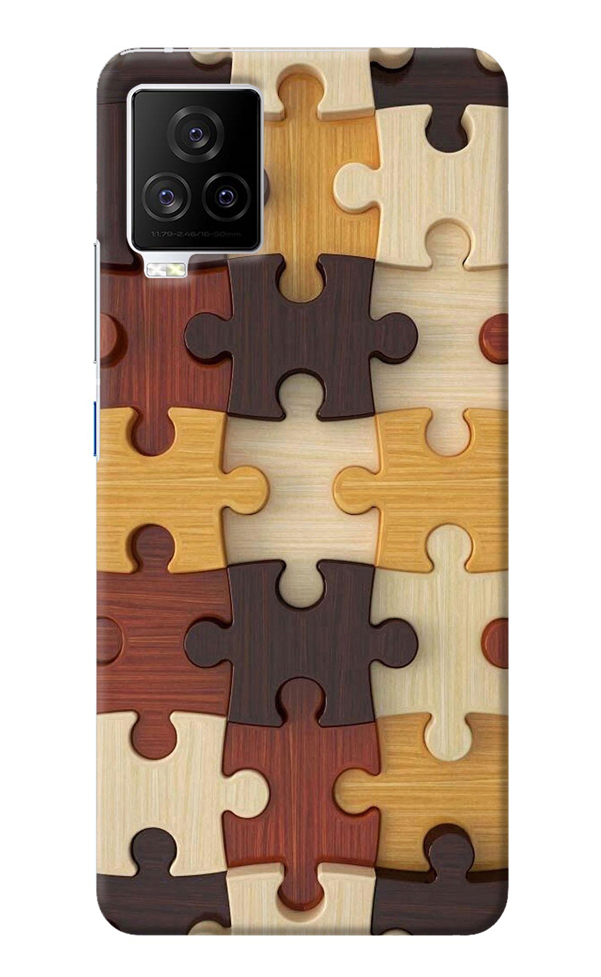 Wooden Puzzle iQOO 7 Legend 5G Back Cover