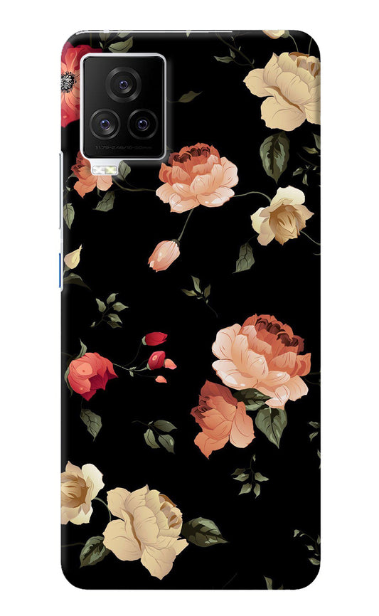 Flowers iQOO 7 Legend 5G Back Cover