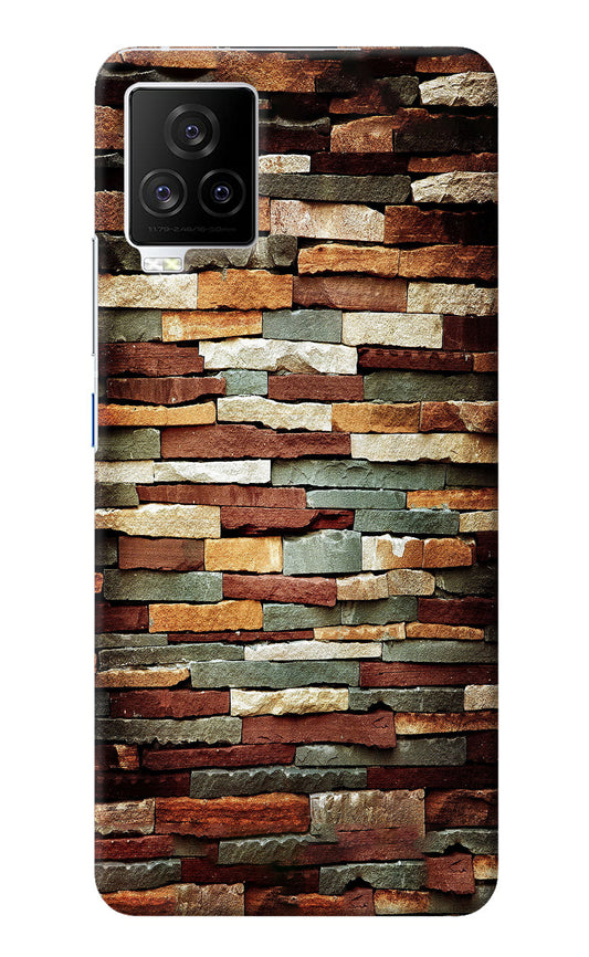 Bricks Pattern iQOO 7 Legend 5G Back Cover