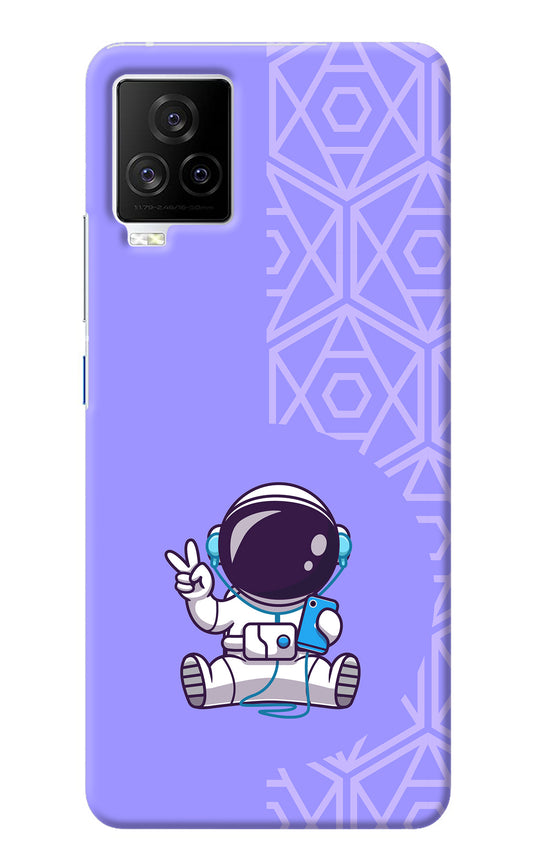 Cute Astronaut Chilling iQOO 7 Legend 5G Back Cover