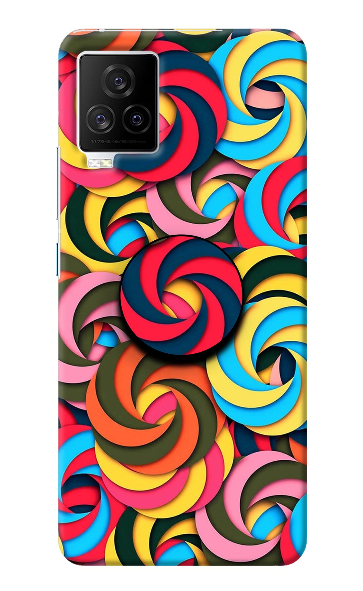 Spiral Pattern iQOO 7 Legend 5G Pop Case