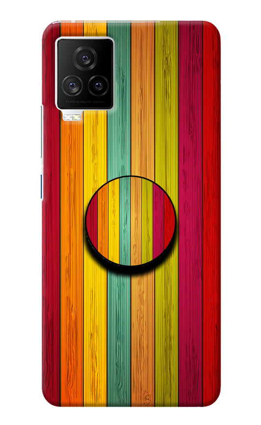 Multicolor Wooden iQOO 7 Legend 5G Pop Case