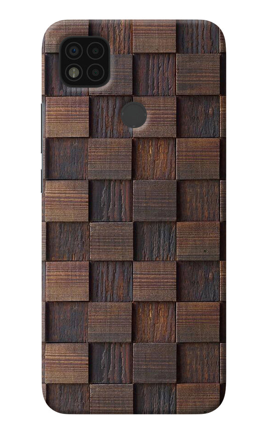 Wooden Cube Design Poco C31 Back Cover