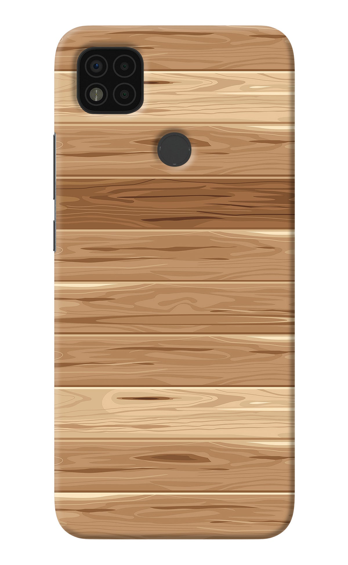 Wooden Vector Poco C31 Back Cover