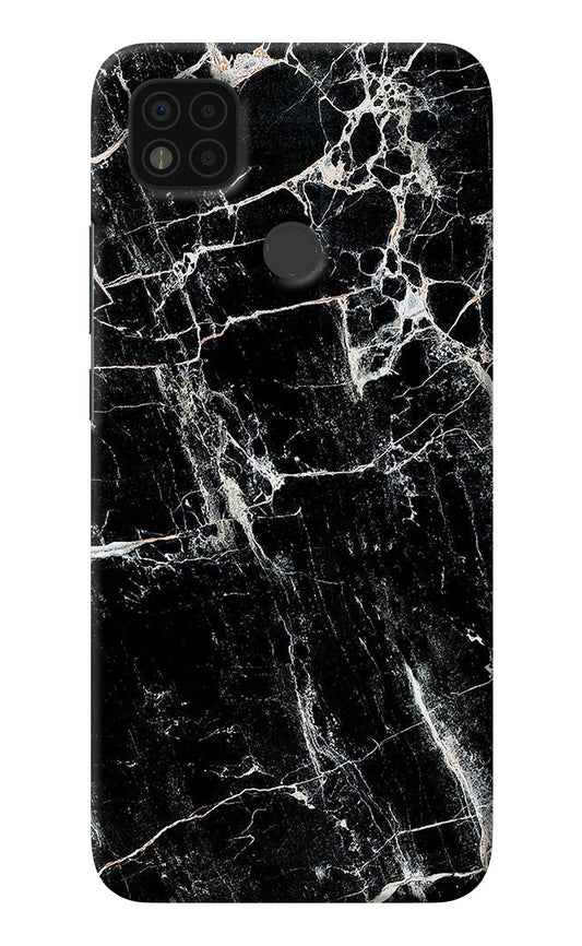 Black Marble Texture Poco C31 Back Cover