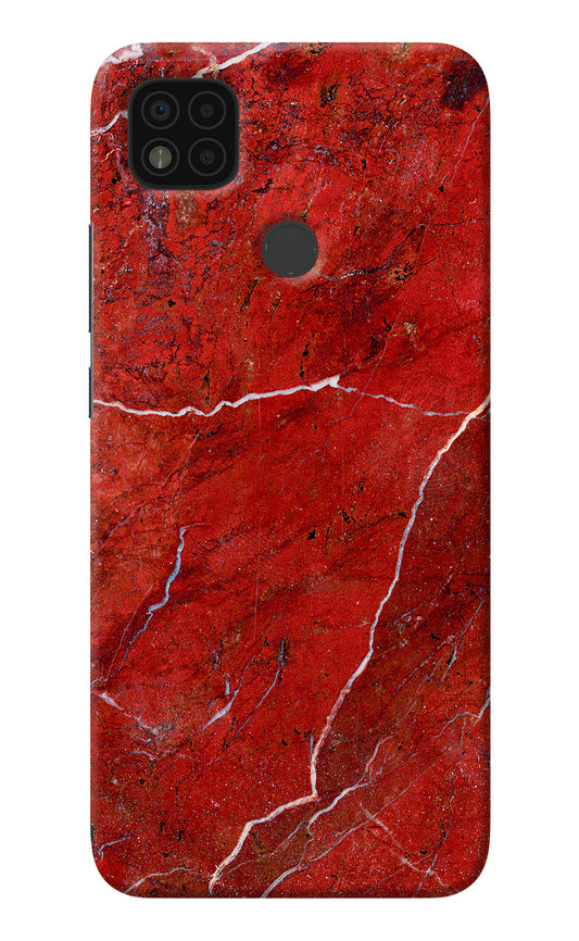 Red Marble Design Poco C31 Back Cover