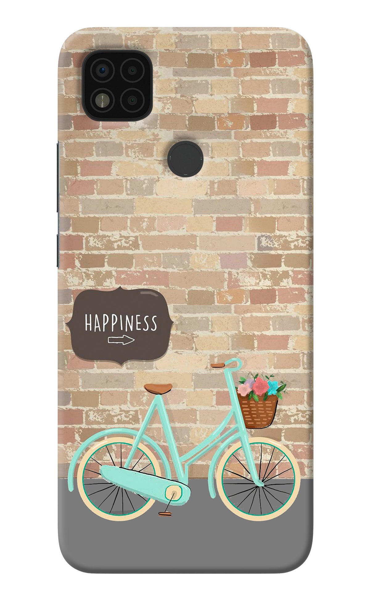 Happiness Artwork Poco C31 Back Cover