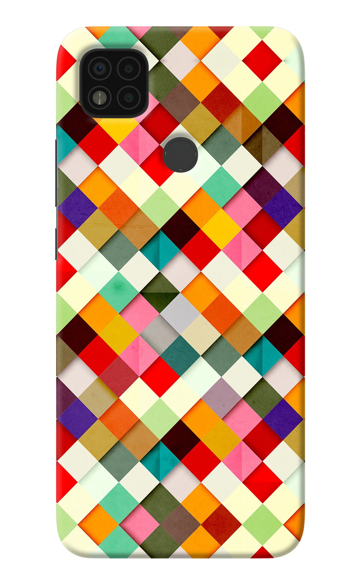 Geometric Abstract Colorful Poco C31 Back Cover